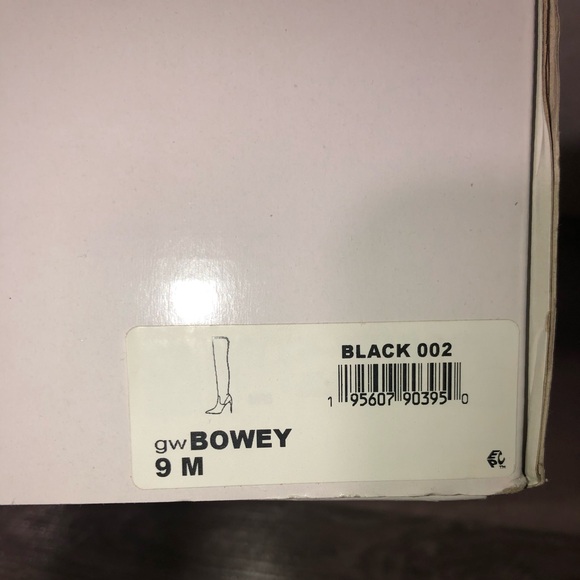 GUESS Women's Bowey Stiletto Patent Stretch Over-the-Knee Boots New - Picture 5 of 5